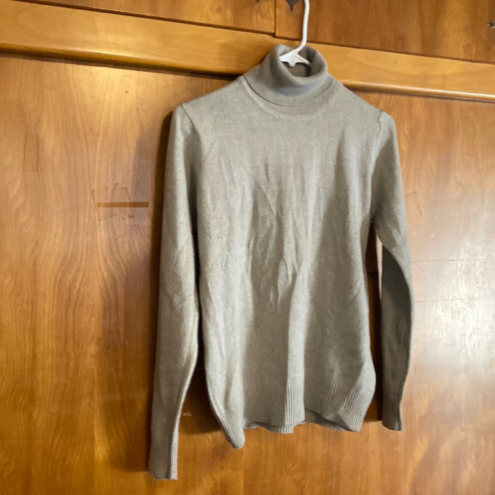 Khaki turtleneck, sweater, size medium